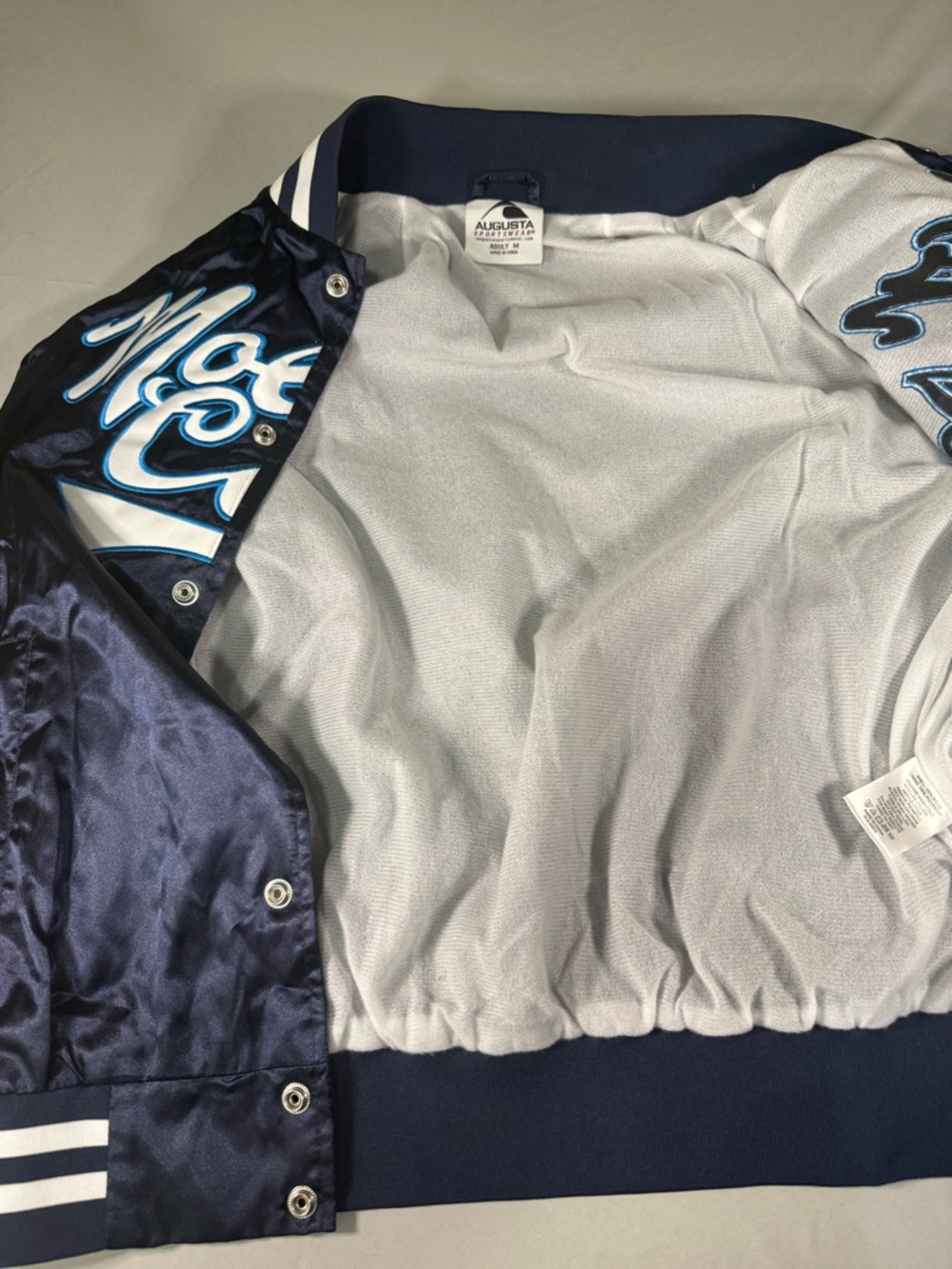 Molson Coors Satin Varsity Jacket‎ Mens M Beer Promo Y2K Streetwear - Picture 10 of 12
